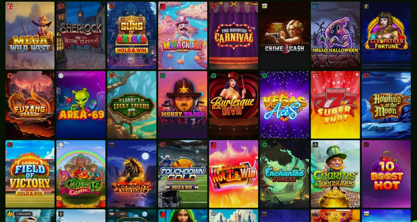 Игровая библиотека и интерфейс Gama casino